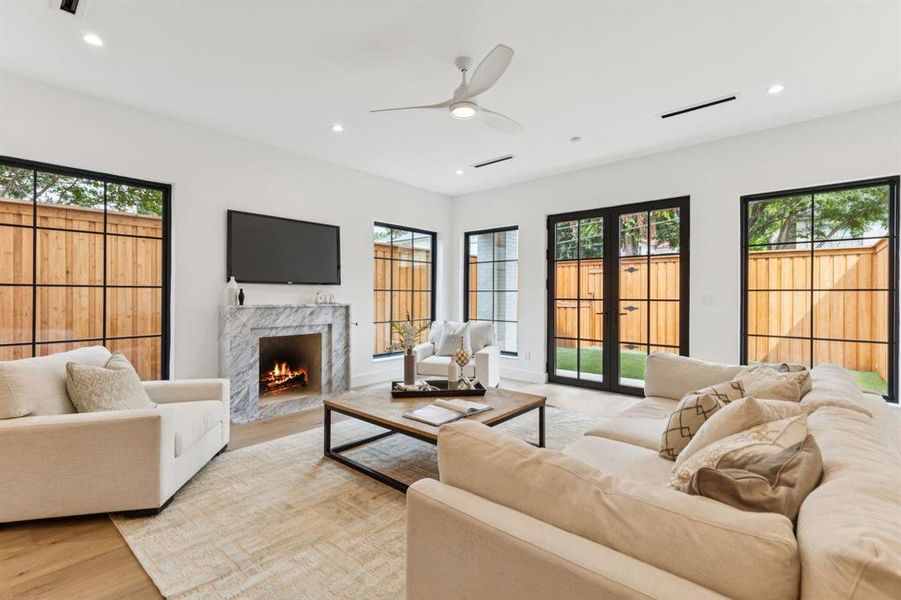 Furnished interior view inside a new home in , Dallas (Image 15).