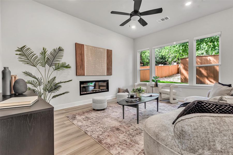 Furnished interior view inside a new home in , Austin (Image 17).