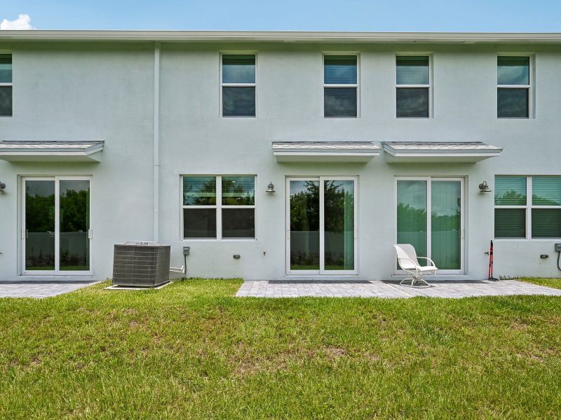 Exterior details and patio area of a home in Tidewater, Fort Pierce (Image 4).