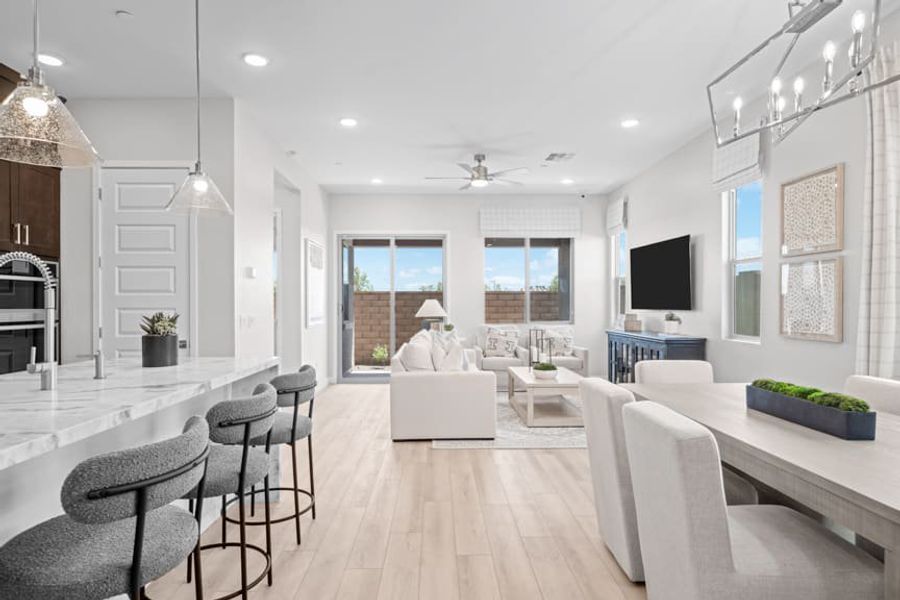 Representative furnished interior of a home built from the Cielo by Landsea Homes in Mira Vista at Victory, Buckeye (Image 3).