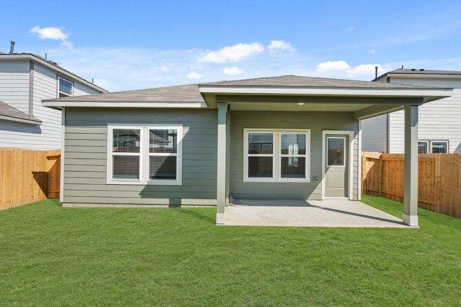 Exterior details and patio area of a home in Northpark South, Porter (Image 16). Exterior details and patio area of a home in Northpark South, Porter (Image 16).