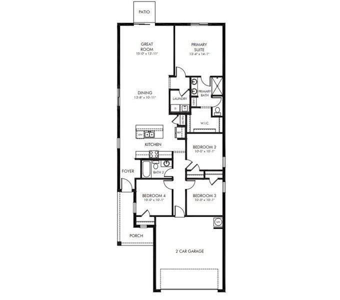 2D floor plan layout of this home in Leyland Preserve - Premier Series, Brooksville, FL (Image 1). 2D floor plan layout of this home in Leyland Preserve - Premier Series, Brooksville, FL (Image 1).