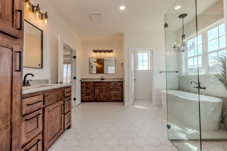 Furnished interior view inside a new home in , Graford (Image 5).