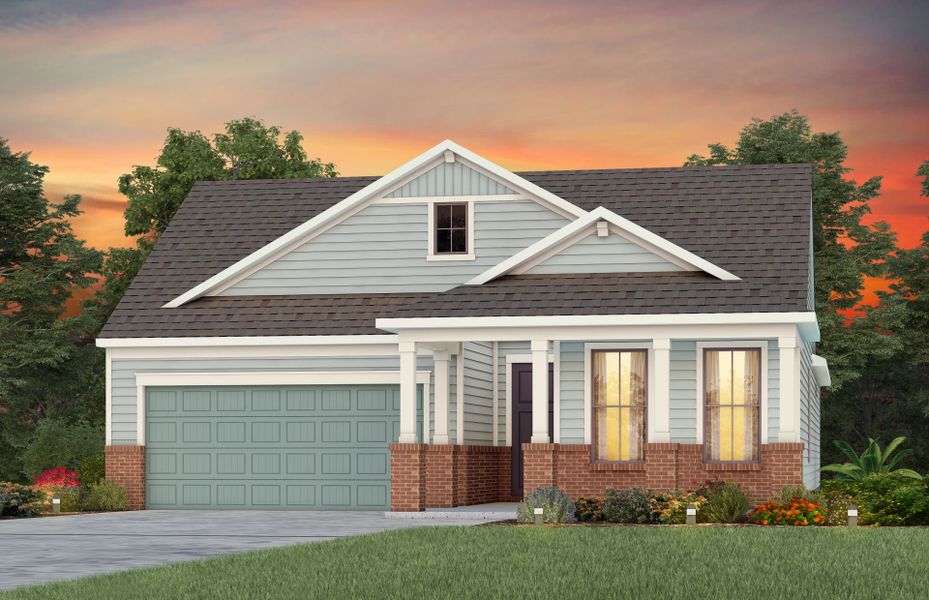 Representative exterior photo of a completed home built from the Palmary by Del Webb in Del Webb North Myrtle Beach, North Myrtle Beach, SC (Image 15).