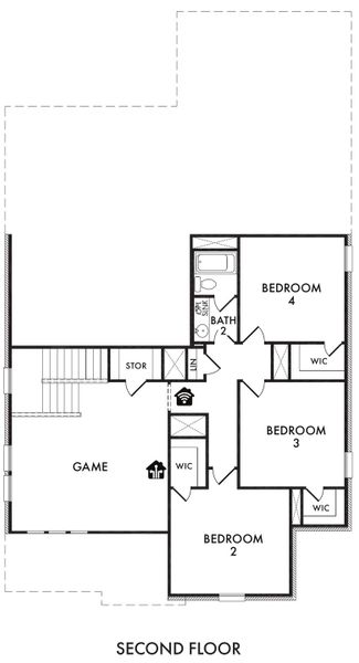 2D floor plan layout for the Oliver by Impression Homes in Redden Farms, Midlothian, TX (Image 4). 2D floor plan layout for the Oliver by Impression Homes in Redden Farms, Midlothian, TX (Image 4).