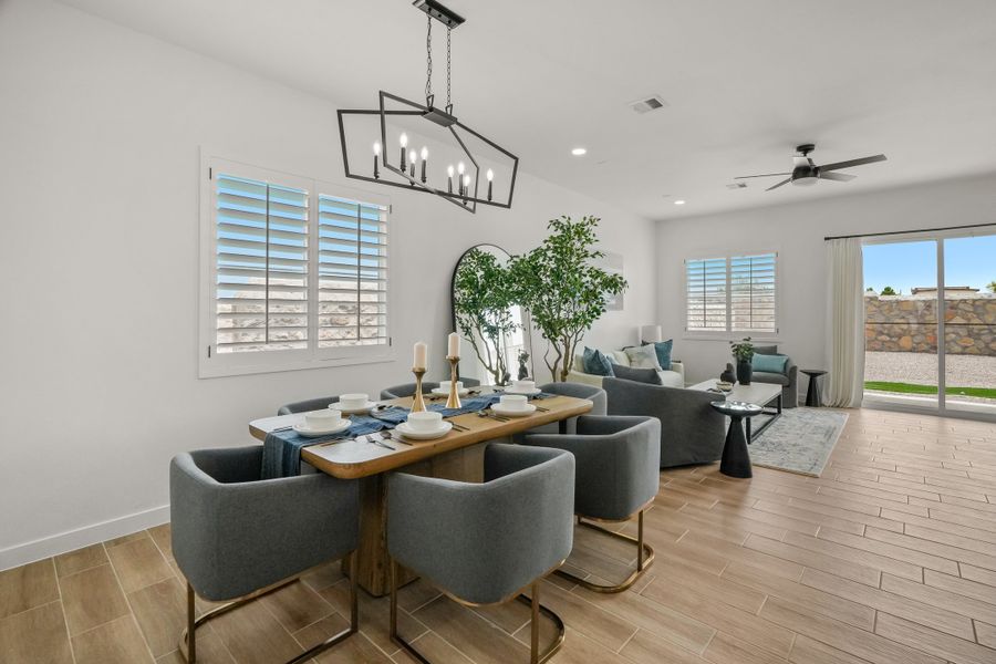 Furnished interior view inside a new home in Paseo Del Este Unit 9, El Paso (Image 9).