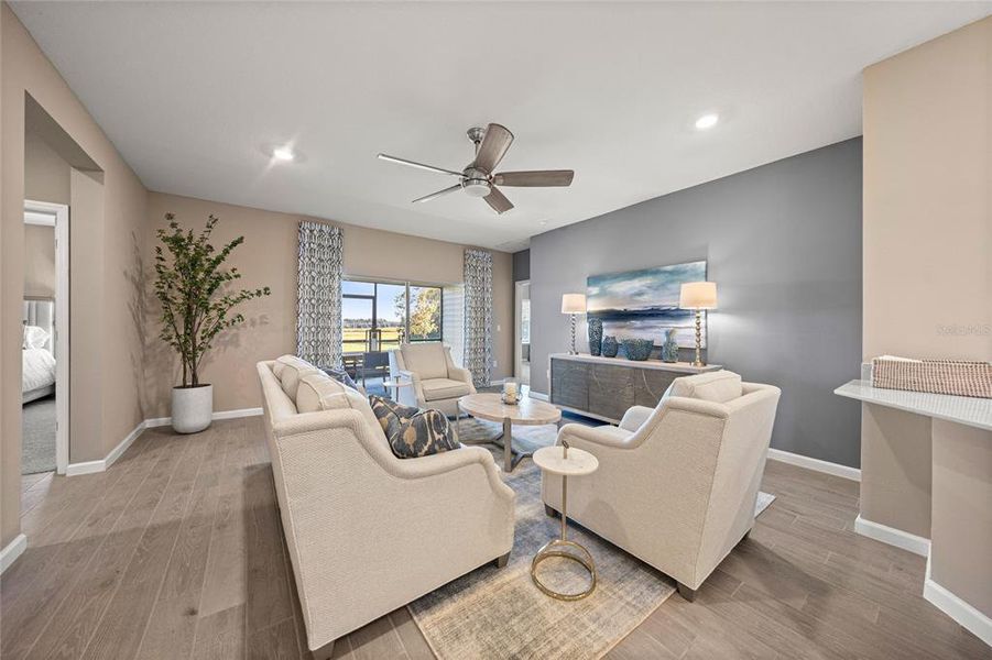 Furnished interior view inside a new home in Trailhead Landing: Trailhead Landing 60s, Alachua (Image 6).