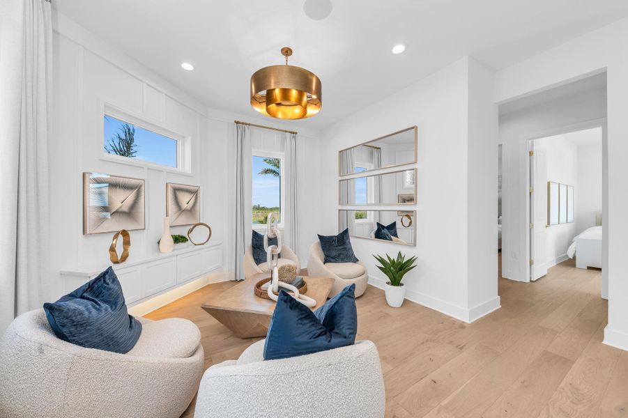Representative furnished interior of a home built from the Silver Palm by Medallion Home in Aqua Single Family Homes, Bradenton (Image 12).