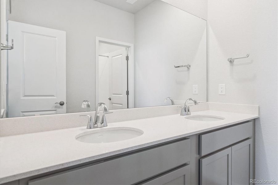 Furnished interior view inside a new home in Paired Homes at Alder Creek, Parker (Image 8).