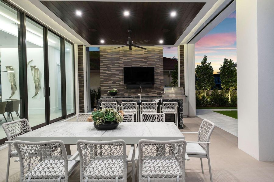 Exterior details and patio area of a home in , Boca Raton (Image 44).
