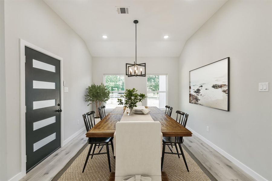Virtually Staged Breakfast/Dining Area