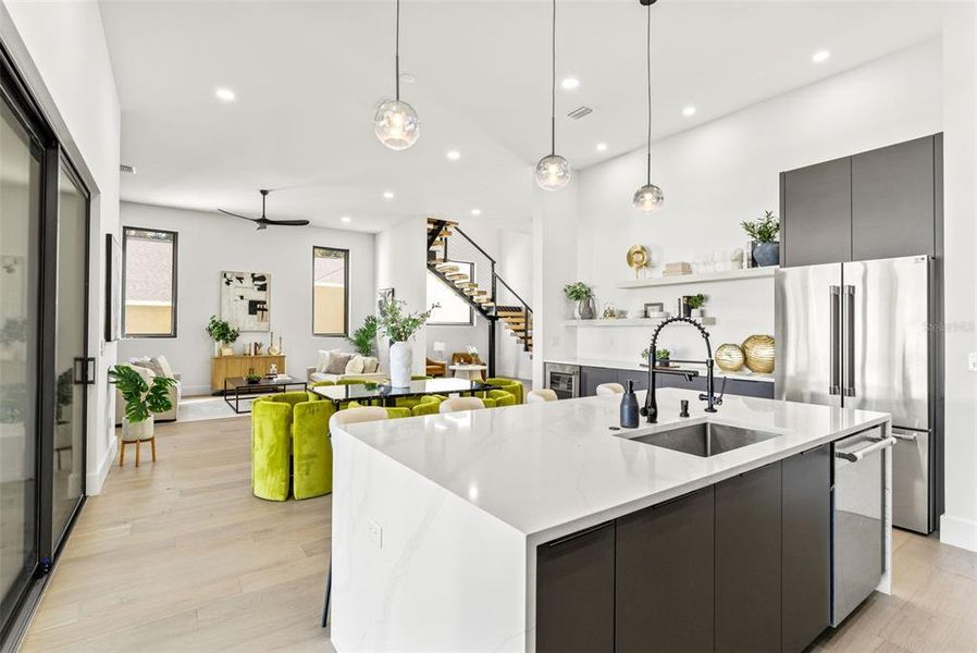 Furnished interior view inside a new home in , Tampa (Image 49). Furnished interior view inside a new home in , Tampa (Image 49).