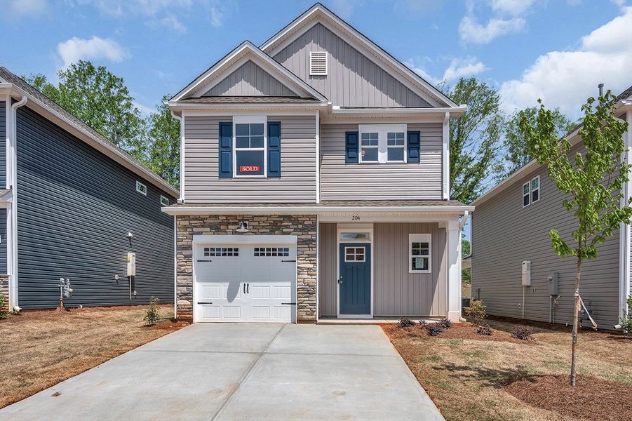 Representative exterior photo of a completed home built from the Laurel II by Great Southern Homes in Worthington, Hephzibah, GA (Image 16).