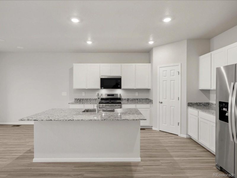 Furnished interior view inside a new home in Buffalo Highlands: The Canyon Collection, Commerce City (Image 7). Furnished interior view inside a new home in Buffalo Highlands: The Canyon Collection, Commerce City (Image 7).