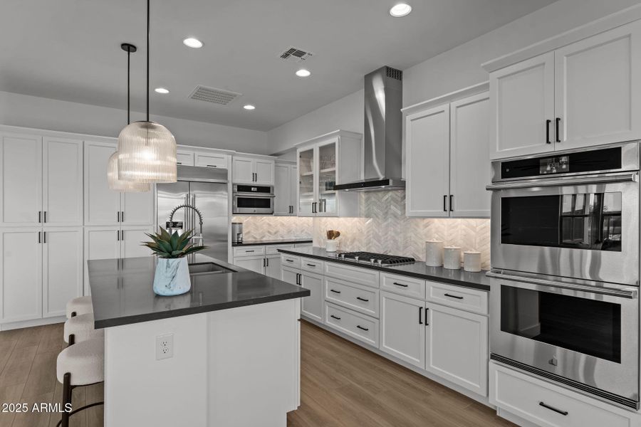 Gourmet highly upgraded kitchen