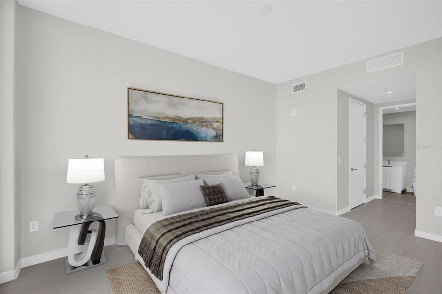 Furnished interior view inside a new home in , St. Petersburg (Image 55).