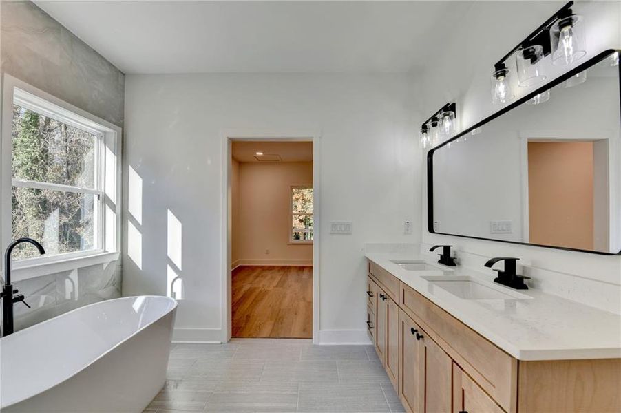 Furnished interior view inside a new home in , Sugar Hill (Image 13). Furnished interior view inside a new home in , Sugar Hill (Image 13).