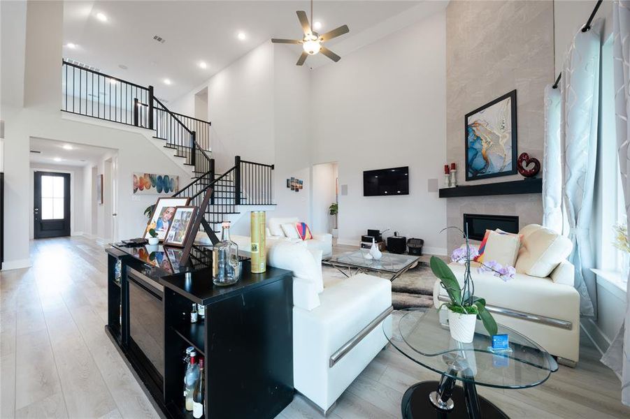 Furnished interior view inside a new home in , Little Elm (Image 6).