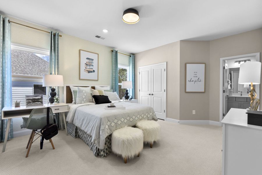 Representative furnished interior of a home built from the Whitmore II by Taylor Morrison in Tramore, Harrisburg (Image 24).