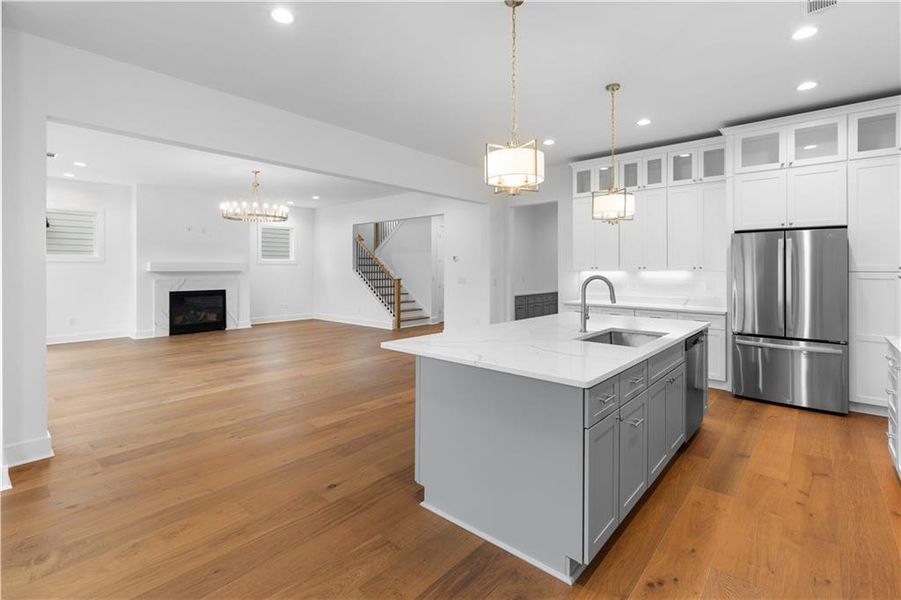 Furnished interior view inside a new home in , Marietta (Image 10).