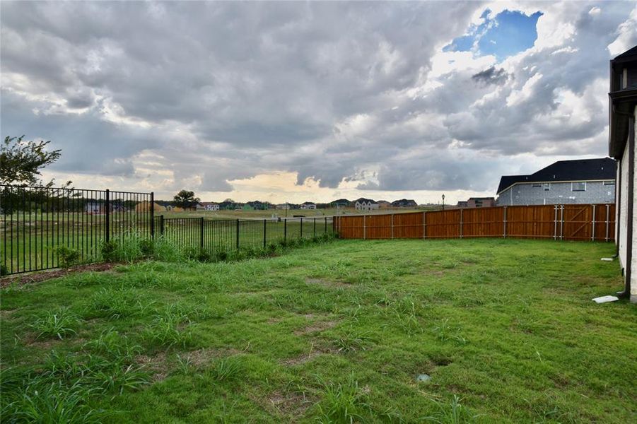 Exterior details and patio area of a home in , Prosper (Image 4). Exterior details and patio area of a home in , Prosper (Image 4).