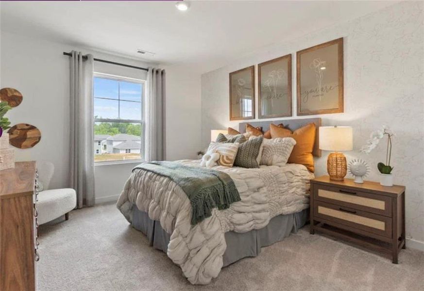 Furnished interior view inside a new home in Reserve at Gum Springs, Jefferson (Image 28).