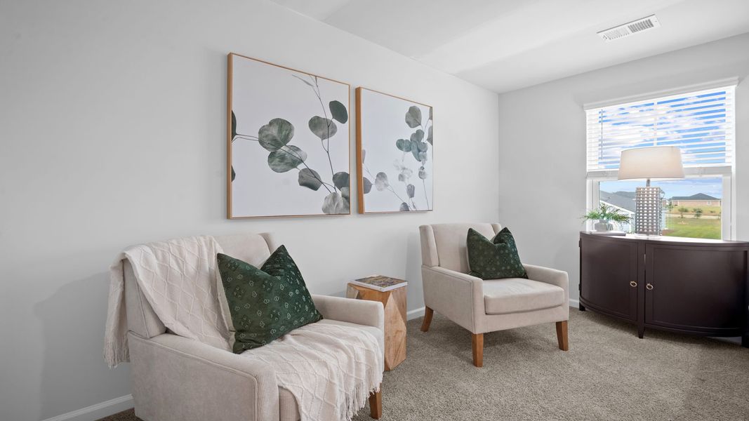 Furnished interior view inside a new home in The Groves at Bees Creek, Ridgeland (Image 28).