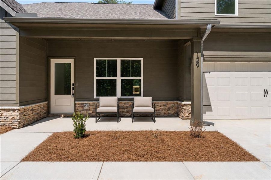 Exterior details and patio area of a home in , Waleska (Image 13).