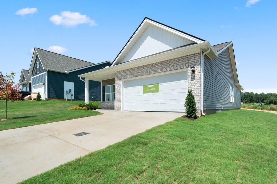 Front exterior of a new home in Jackson Hills, Clarksville, TN, highlighting curb appeal (Image 18).