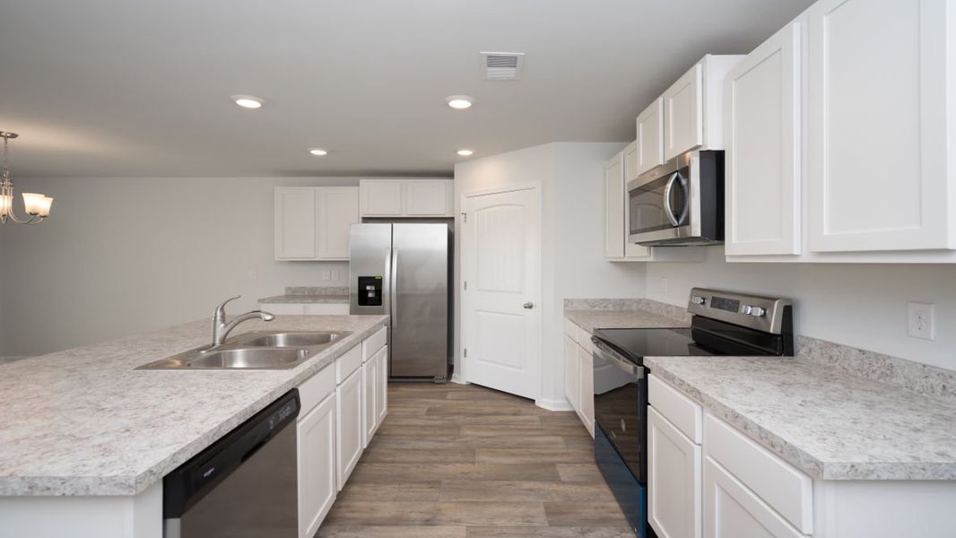 Furnished interior view inside a new home in Cottonwood Place, Tabor City (Image 12). Furnished interior view inside a new home in Cottonwood Place, Tabor City (Image 12).