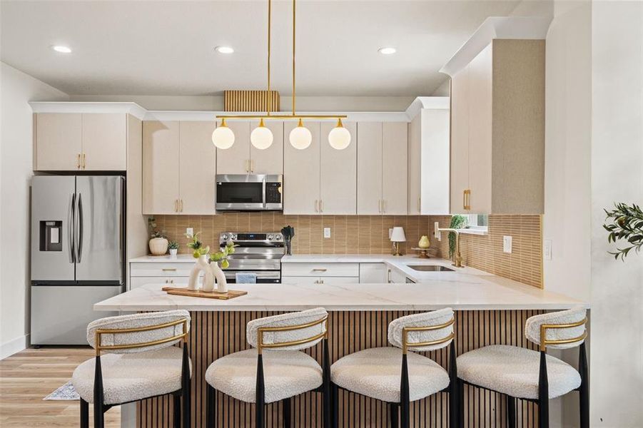 Furnished interior view inside a new home in , Tampa (Image 9).