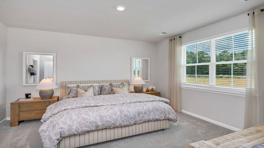Representative furnished interior of a home built from the ALLEX by D.R. Horton in Leatherstone, Blythewood (Image 24).