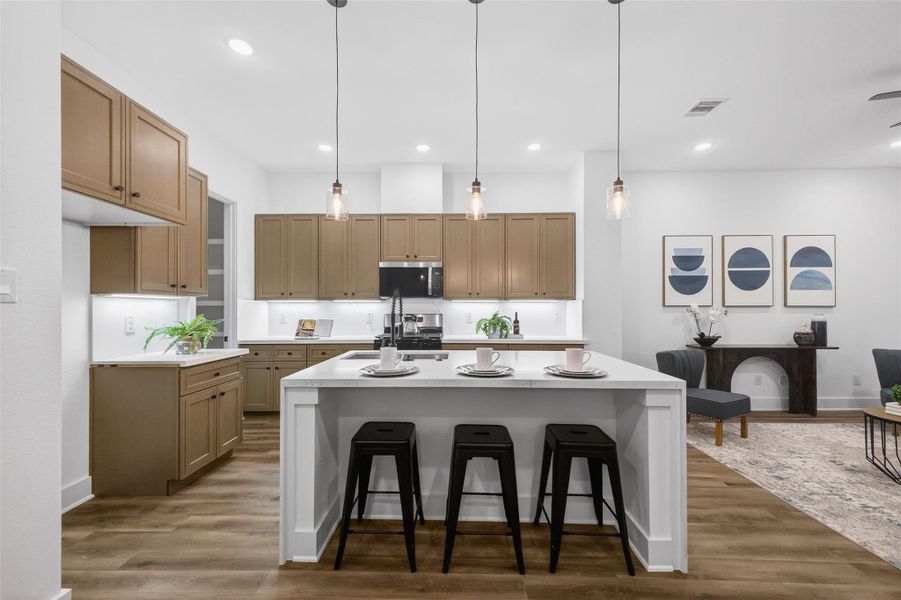 Furnished interior view inside a new home in , Houston (Image 13).