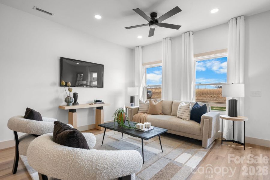 Furnished interior view inside a new home in , Hickory (Image 10).