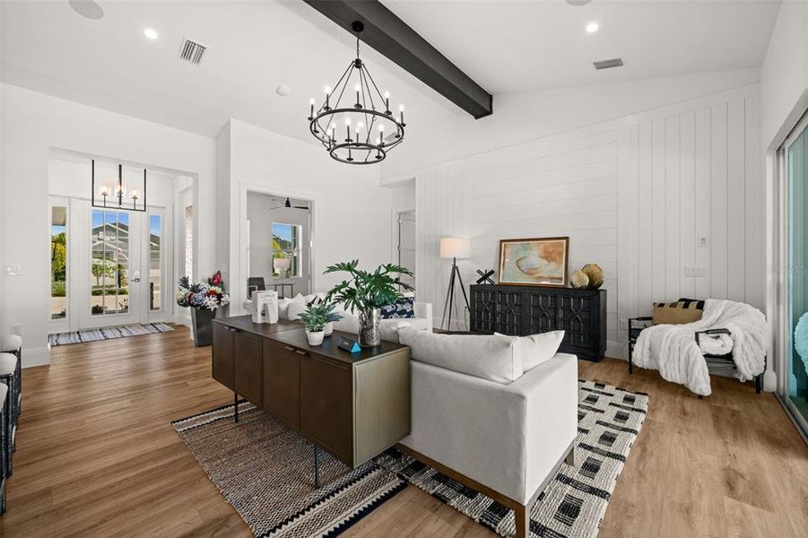 Furnished interior view inside a new home in , Punta Gorda (Image 33). Furnished interior view inside a new home in , Punta Gorda (Image 33).