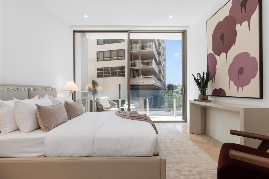 Furnished interior view inside a new home in , Miami (Image 14).