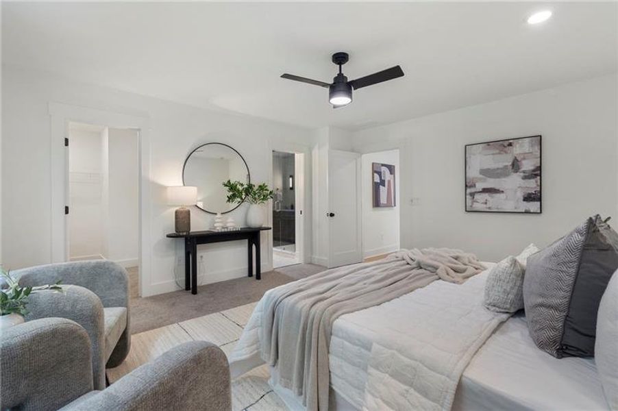 Furnished interior view inside a new home in , Atlanta (Image 52).