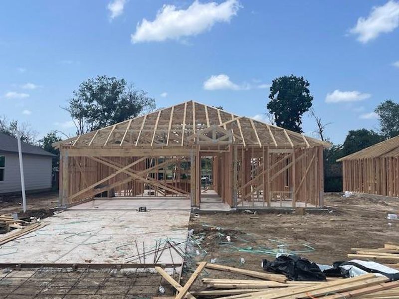 In-progress construction of a new home in Whitetail Run, Caldwell, TX (Image 21).
