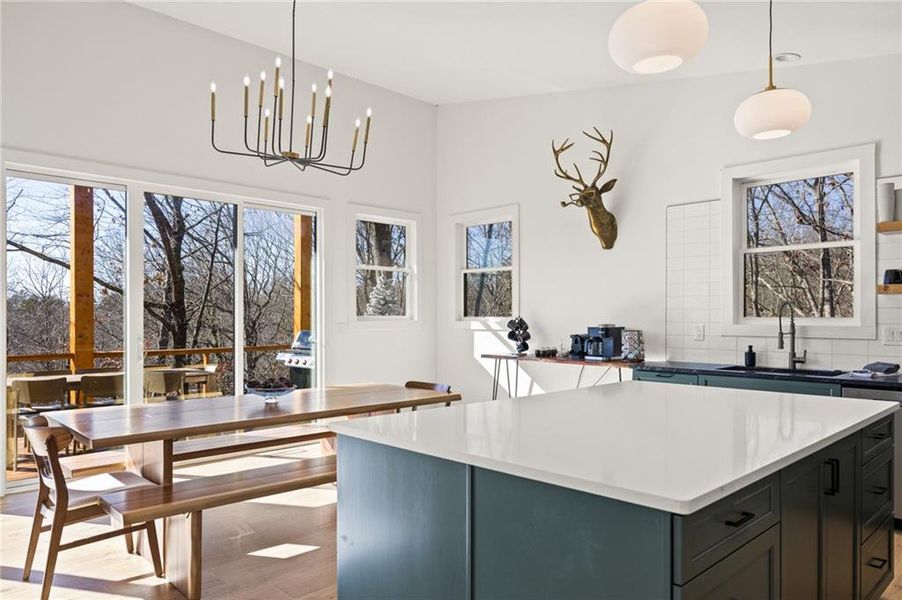 Furnished interior view inside a new home in , Blue Ridge (Image 14).