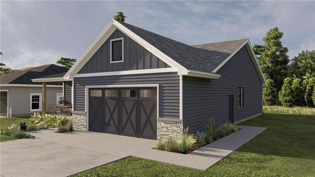 Front exterior of a new home in , Albany, GA, highlighting curb appeal (Image 2). Front exterior of a new home in , Albany, GA, highlighting curb appeal (Image 2).