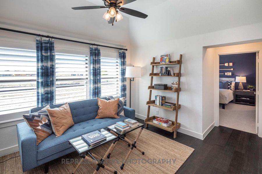 Furnished interior view inside a new home in Jordan Ranch: 65ft. lots, Fulshear (Image 29).