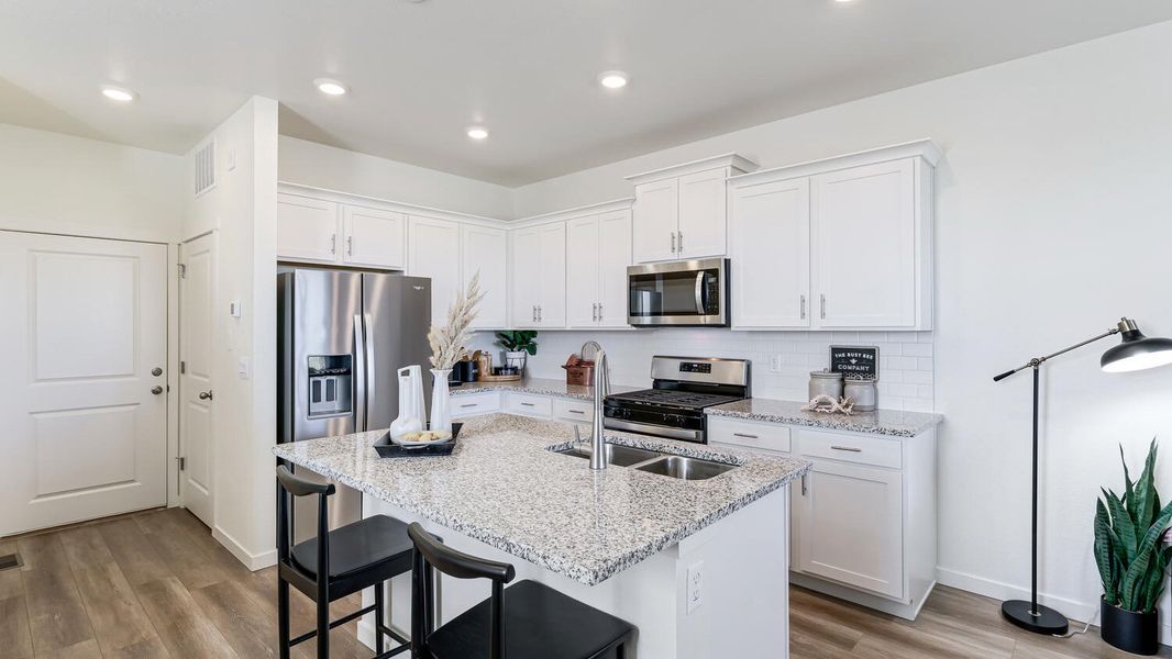Furnished interior view inside a new home in Revere at Johnstown, Johnstown (Image 4). Furnished interior view inside a new home in Revere at Johnstown, Johnstown (Image 4).