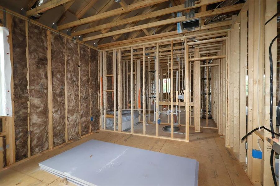 In-progress construction of a new home in Estates at Rivercrest, Sanford, FL (Image 12). In-progress construction of a new home in Estates at Rivercrest, Sanford, FL (Image 12).