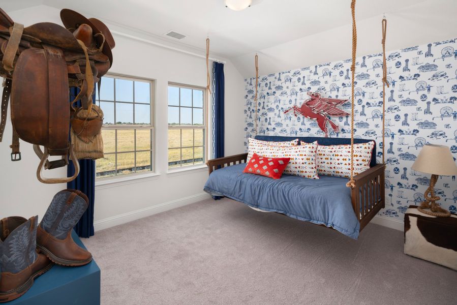 Representative furnished interior of a home built from the The Trinity Executive by UnionMain Homes in Lake Breeze, Lavon (Image 28).