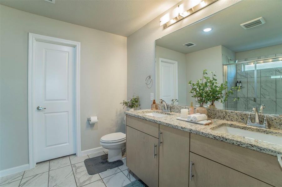 Furnished interior view inside a new home in , Aubrey (Image 10).