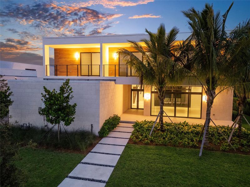 Exterior details and patio area of a home in , Weston (Image 37).