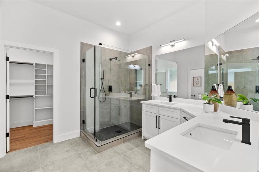 Furnished interior view inside a new home in , Dallas (Image 11). Furnished interior view inside a new home in , Dallas (Image 11).