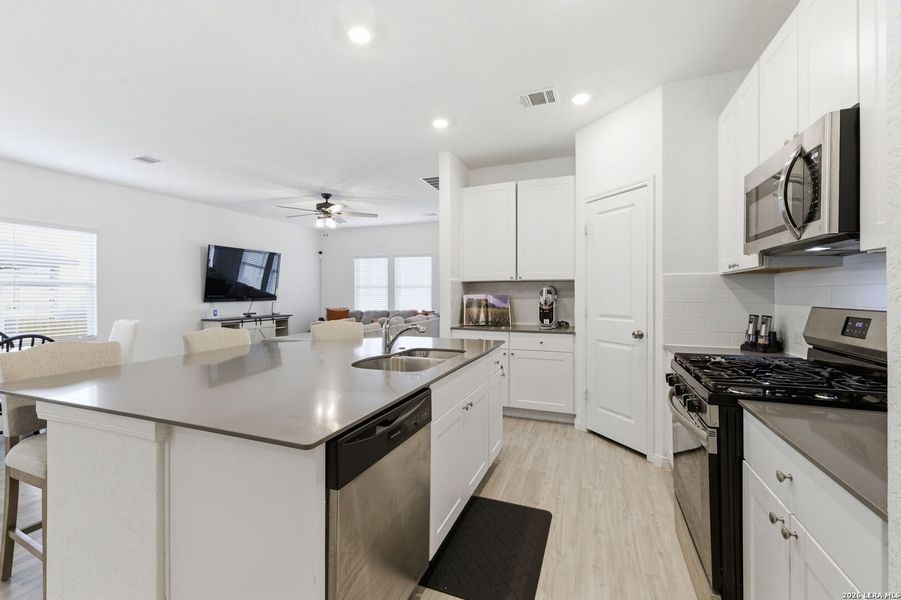 Furnished interior view inside a new home in , Converse (Image 13).