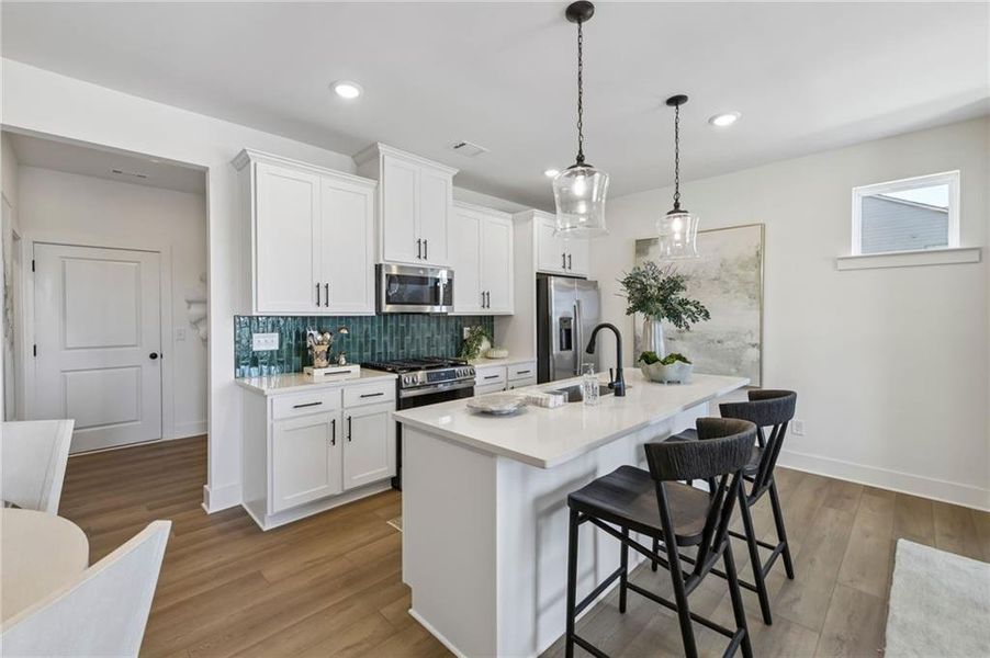 Furnished interior view inside a new home in Tribute, Hoschton (Image 17).