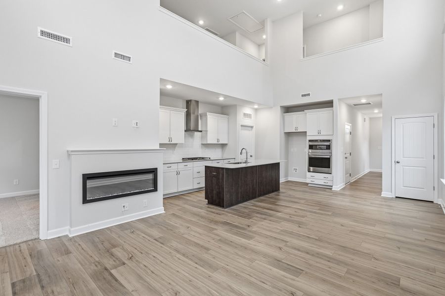 Furnished interior view inside a new home in Ovation at Sweetbrier, Durham (Image 8). Furnished interior view inside a new home in Ovation at Sweetbrier, Durham (Image 8).